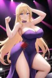 1girls ai_generated big_breasts blonde_hair blue_eyes breasts curvaceous curvy curvy_female curvy_figure dress eyes fairy_tail female female_focus female_only huge_breasts jenny_realight jessica_rabbit_(cosplay) light-skinned_female light_skin nai_diffusion purple_dress rose_(flower) smile smiling stable_diffusion thick thick_thighs transformationwitch voluptuous voluptuous_female who_framed_roger_rabbit wide_hips