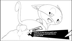 2boys anthro black_and_white cat_ears english_text feline gay male_focus male_only morgana_(persona) penis persona_5 sex tagme talentlesshack text