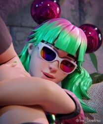 1girls 3d alternate_version_available arms_around_legs blender blue-tinted_eyewear bottomwear close-up clothed clothing couch detailed_background epic_games eyewear face_closeup female female_focus female_only fortnite glasses high_heels highres legs_up legwear lewdrex long_hair long_socks looking_at_viewer multicolored_hair on_couch orange-tinted_eyewear partially_clothed pillow pink-tinted_eyewear pose posing presenting shoes sitting socks solo solo_focus sunglasses tinted_eyewear topwear tropical_punch_zoey two_tone_hair watermark zoey_(fortnite)