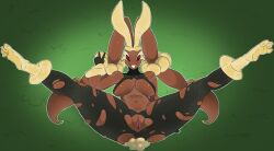 absurd_res anthro bisamon breasts female generation_4_pokemon genitals hi_res lopunny mammal nintendo pokemon pokemon_(species) pussy solo