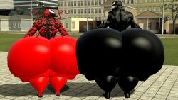 2018 3d ass big_ass big_butt black_body bubble_ass bubble_butt carnage_(marvel) city garry's_mod gmod huge_ass huge_butt humanoid hyper_ass hyper_butt legoben2 marvel marvel_comics red_body red_skin ridiculous_proportions sfm spider-man_(series) symbiote thick_ass thick_penis thick_thighs venom_(marvel) wide_ass wide_hips wide_thighs