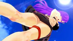 1girls 3d alternate_costume ass big_ass bikini black_bikini black_swimsuit breasts female female_only fire_emblem fire_emblem:_three_houses fire_emblem_heroes fire_emblem_warriors:_three_hopes flower from_below hair_flower hair_over_one_eye hyd large_breasts long_hair looking_at_viewer looking_down nintendo official_alternate_costume open_mouth outdoors purple_eyes purple_hair sarong see-through shez_(female)_(fire_emblem) shez_(female)_(summer)_(fire_emblem) shez_(fire_emblem) solo swimsuit