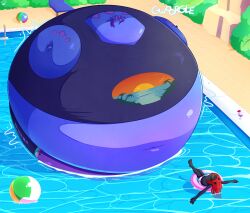 big_breasts blueberry_inflation breasts female frootiebuck inflation spherical_inflation sunken_head sunken_limbs