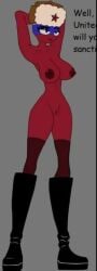 1girls anatomy_fail countryhumans countryhumans_girl female female_only red_body red_skin russia_(countryhumans)