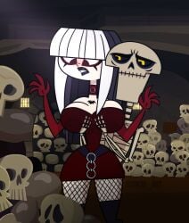 crimson_(tdi) female goth tagme tdkai_art the_ridonculous_race total_drama_(series) total_drama_island