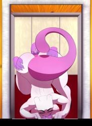 angry animated anthro arms_tied big_ass big_breasts bottomwear bound breasts clothed clothing clothing_lift disembodied_hands disembodied_penis doggy_style elevator elevator_sex face_fucking female footwear forced_oral from_behind_position gastly generation_1_pokemon gengar genitals ghost ghost_penis ghost_type haunter high_heels horn horn_grab irrumatio legendary_pokemon male male/female mew_tuely_(fan_character) mewtwo neck_bulge nintendo nipples no_sound oral penetration penile penis phone pokemon pokemon_(species) raadrawz raised_tail rape redangelart sex short_playtime shorter_than_30_seconds skirt skirt_lift spirit spitroast tagme tail thrusting_into_mouth vaginal_penetration video