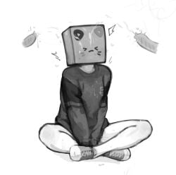 1girls animator box bukkake cum cum_on_face cuptoast cute female penis unknown_artist youtube youtuber