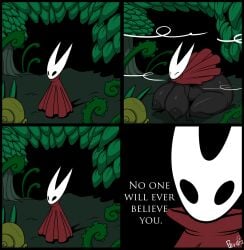 1girl 1girls 2025 4_panel_comic artist_signature ass ber00 big_ass big_breasts breaking_the_fourth_wall cloak comic female female_only hidden_buxom hollow_knight hollow_knight:_silksong hornet_(hollow_knight) huge_ass huge_breasts humanoid large_breasts looking_at_viewer nipples png solo solo_female talking_to_viewer thick_thighs wide_hips wind