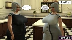 2girls 3d alice_pregants_(sim_doe) bbw big_belly big_breasts breeding breeding_kink caption chubby chubby_female comic comic_page elizabeth_pregants_(sim_doe) english english_text female gilf glasses grandma grandmother granny identical_twins matching_hair/eyes matching_outfit old_lady original_characters pregnancy pregnant pregnant_belly pregnant_female red_lipstick sim_doe sims sims4 sims_4 sisters sisters_(lore) speech_bubbles the_sims the_sims_4 twins twins_(lore)