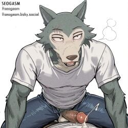 ai_generated anal beastars furry furry_ass furry_only gay_sex legoshi_(beastars) pornography yaoi