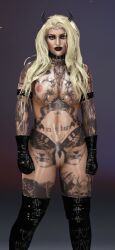 2k female goth_girl gothrodite monica_monroe wwe_diva