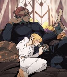 censor_bar censored censored_penis ganondorf ganondorf_(ocarina_of_time) gay light-skinned_male light_skin link link_(ocarina_of_time) male male/male male_only ocarina_of_time penis rani_grb size_difference sucking_penis the_legend_of_zelda the_legend_of_zelda:_ocarina_of_time twink twink_and_daddy