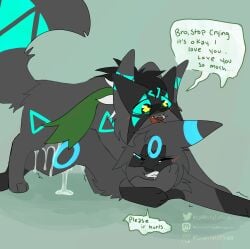 2024 absurd_res anal anal_sex blush bodily_fluids brother brothers clenched_teeth crying cum cum_inside dialogue digital_drawing_(artwork) digital_media_(artwork) drooling duo eeveelution english_text feral feral_on_feral feral_penetrated feral_penetrating forced fur generation_2_pokemon generation_9_pokemon genital_fluids hi_res hybrid hybrid_pokemon incest leaking_cum male male/male male_penetrated male_penetrating male_penetrating_male mammal meowscarada nintendo open_mouth pain penetration penile penile_penetration pokemon pokemon_(species) rape saliva sex sibling simple_background sketch smile speech_bubble spoonfulofsuga sprigatito tail tears tears_of_pain teeth text umbreon