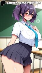 1girls 2025 ai_assisted ai_generated anime artist_name ass big_ass big_breasts big_butt big_chest blush booty breast breasts bubble_ass bubble_butt bust busty buttocks chalkboard chest classroom clothed_female curvy_ass curvy_butt desk female female_focus female_only firm_ass ghost_in_the_shell ghost_in_the_shell_stand_alone_complex hair_between_eyes hi_res high_quality high_resolution highres indoors juicy_ass juicy_butt kusanagi_motoko large_ass large_breasts looking_at_viewer necktie on_desk patreon patreon_username perfect_ass pleated_skirt plump_ass purple_hair round_ass school_chair school_desk school_uniform sexy_ass shirt short_twintails sitting skirt skypassion solo stable_diffusion thick_thighs thighs tight_ass twintails voluptuous_ass watermark white_shirt