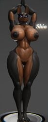 1girls 2025 2_eyes 3d 3d_(artwork) 3d_model areolae art big_boobs big_breasts big_tits black_areola black_body black_collar black_nipples black_nose black_skin boots breasts brown_body brown_skin canid canine canis collar digital_art digital_media digital_media_(artwork) doberman dobermann dog_ears dog_girl ears eyes female female_only full_body furry furry_female furry_only girl grey_background jpg model naked naked_female nipples nude nude_female oc purple_eyes pussy shia_(xlkev) solo solo_female spiked_collar spikes tagme text tits vagina white_text woman xlkev