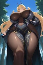 barghest_(gawain)_(fate) blonde_hair_female fairy_knight_gawain_(fate) fate/grand_order fate_(series) huge_breasts