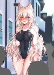 bodypaint coconut_(sayori) humiliation nekopara public public_indecency
