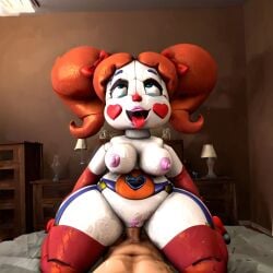 3d ai_generated big_penis circus_baby circus_baby_(fnaf) cowgirl_position eyes_rolling_back five_nights_at_freddy's five_nights_at_freddy's:_sister_location nude open_mouth penis penis_in_pussy pleasure_face self_upload sexbot_circus_baby tongue_out
