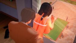 3d animated aubre_cooper big_ass big_breasts boyfriend-girlfriend bra_up braids brown_hair cuckquean doggy_style doggy_style_position from_behind from_behind_position glass haru_kamishiro huge_ass huge_breasts jerome_samson johan_evans kana_aoyama koikatsu light-skinned light-skinned_female light-skinned_male minami_suo_nami netorare no_sound non_canon ntr original original_characters pressed_against pressed_on_glass risky_sex roku_(artist) school school_uniform spidey-dude sweat tagme twintails video window yujo_ichijo