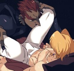 dark-skinned_male dark_skin ganondorf ganondorf_(ocarina_of_time) gay light-skinned_male light_skin link link_(ocarina_of_time) male male/male male_only ocarina_of_time rani_grb size_difference the_legend_of_zelda the_legend_of_zelda:_ocarina_of_time twink twink_and_daddy