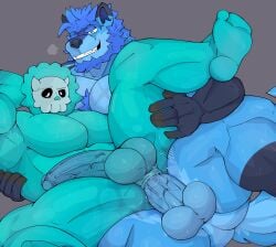 anal anal_sex bara big_penis cyro_(mtho) furry gay original_characters penis slurpjunkk veiny_penis