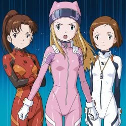ai_generated digimon digimon_adventure_02 digimon_frontier digimon_tamers kamiya_hikari rika_nonaka zoe_orimoto