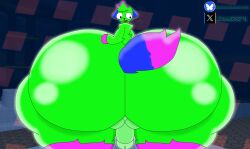 ass balls big_ass big_butt cringe forsaken forsaken_(roblox) fur furry furry_only green_skin kevin_(nyanwolf) penis roblox sqube tagme tail