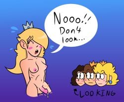 1futa 3girls balls big_balls big_penis breasts bsky_link embarrassed female futa_focus futanari human human_female human_only intersex light-skinned_female light-skinned_futanari light_skin mario_(series) nintendo nude pauline penis princess_daisy princess_peach princess_rosalina raunchyshspittle tagme