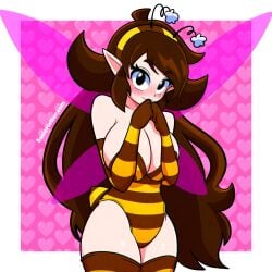 bee bee_girl big_breasts brown_hair susiehatter voluptuous_female