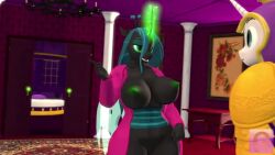 anal anal_sex animal_genitalia animal_penis anthro anthro_on_anthro anthro_penetrated anthro_penetrating anthro_penetrating_anthro audible_ejaculation balls bouncing_breasts friendship_is_magic gorilka hasbro my_little_pony mythology nami955 princess_cadance_(mlp) queen_chrysalis_(mlp) shining_armor_(mlp) sound sound_effects sound_warning tagme video voice_acted