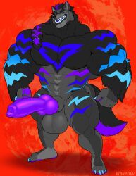 2025 abs abstract_background animal_genitalia animal_penis anthro areola balls barazoku biceps big_balls big_knot big_muscles big_penis big_sheath braided_fur canid canine canine_genitalia canine_penis canis claws deltoids erection eyebrows fur genitals hi_res huge_arms huge_balls huge_cock huge_knot huge_muscles huge_sheath huge_thighs kihu knot looking_at_viewer male mammal manly markings muscular muscular_anthro muscular_male navel nipples nude obliques orange_background pecs penis plantigrade quads shadow sheath simple_background smile solo standing teeth thick_arms thick_penis thick_thighs tuft wolf