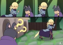 1boy 1futa bunny_boy centaur futanari futataur horsecock horsecock_futanari intersex male nicoffee ntr penis