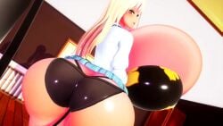 1girls air_inflation air_tank animated ass ass_expansion belly_expansion belly_inflation blonde_hair breast_expansion breasts cleavage clothing female female_only full_body_inflation gyaru hose huge_ass huge_breasts imbapovi inflation kitagawa_marin school_uniform solo solo_female sono_bisque_doll_wa_koi_wo_suru sound tagme video wardrobe_malfunction