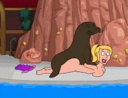 animated family_guy pool rape scared seal tagme voluptuous_female vylfgor zoophilia