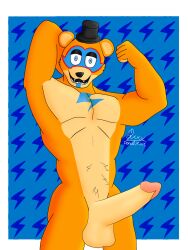 bear dani_(artist) five_nights_at_freddy's five_nights_at_freddy's:_security_breach fnaf freddy_(fnaf) furry glamrock_freddy_(fnaf) male male_only penis