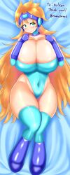 1girls huge_breasts leotard mega_man mega_man(classic) mega_man_(character) roco_(sulfer-kokegitsune) rule_63 tagme thighhighs todoshiroo very_long_hair