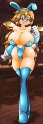 bunnysuit huge_breasts mega_man mega_man(classic) mega_man_(character) roco_(sulfer-kokegitsune) rule_63 sulfer-kokegitsune tagme