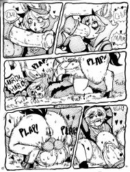 animal_genitalia_on_humanoid big_ass big_penis black_and_white bunny bunny_girl comic_page deer_taur futa_on_female futanari horse horsecock horsecock_on_humanoid lagomorph league_of_legends lillia_(league_of_legends) pictomante rabbit rabbit_ears shortstack stomach_bulge taur vex_(league_of_legends) yordle