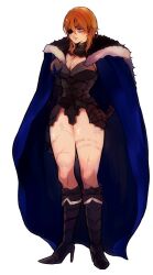 1girls bare_legs blonde_hair blue_eyes breasts cleavage dimitri_alexandre_blaiddyd eyepatch female female_only fire_emblem fire_emblem:_three_houses genderswap_(mtf) large_breasts legs nintendo no_pants pantless rule_63 solo thick_thighs thighs wyktsak