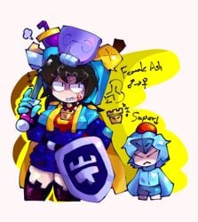 ash_(brawl_stars) brawl_stars humanized papatea514 papatea514_(artist) rule_63 safe_for_work