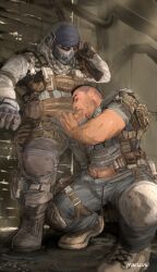 blowjob blush call_of_duty call_of_duty:_modern_warfare_2 gay gay_blowjob ghost_(modern_warfare_2) john_mactavish marccus secretary simon_riley soap_(modern_warfare_2)