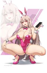 1girls absurd_res bunny_ears bunny_girl bunnysuit curvaceous curvy_female curvy_figure female_focus female_only goddess_of_victory:_nikke hi_res high_heels hioyami huge_breasts long_hair looking_at_viewer solo_female solo_focus viper_(nikke) viper_(toxic_rabbit)_(nikke)