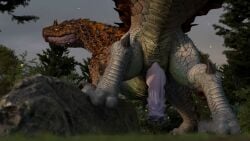 all_fours animated barlu blender capcom fanged_wyvern feral first_person_view hi_res male_only monster_hunter no_sound scalie solo solo_male tagme teasing tobi-kadachi video viper_tobi-kadachi wiggle