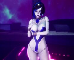 1girls 3d 3d_animation animated black_hair blue_eyes breasts demi_(subverse) female hips large_breasts looking_at_viewer medium_hair subverse thick_thighs thighs tummy vagina video