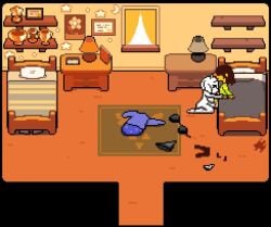 accurate_art_style animated blowjob deltarune kris milf no_sound oral pixel_art sex tagme technical_incest theevilfallenone toriel video