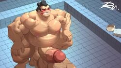 2boys bara bathhouse biceps boner chubby edmond_honda erection gay huge_cock male male_only multiple_boys muscle muscles muscular_male nude pecs penis reclamon street_fighter