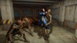 3d clothed_sex clothing computer electronics emotrashcan fallout female feral_ghoul_(fallout) fucked held_up human male multiple_boys nora_(fallout_4) pale_skin pip-boy screenshot tagme vault_dweller vault_suit wristwear