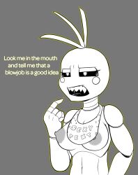 toy chica (fnaf) from five nights at freddy's by freepancakes