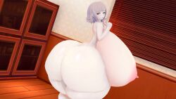 1girls 3d big_ass big_breasts danganronpa danganronpa_2:_goodbye_despair female female_only gigantic_ass gigantic_breasts huge_ass huge_breasts jinvin koikatsu nanami_chiaki straight_hair thick_thighs