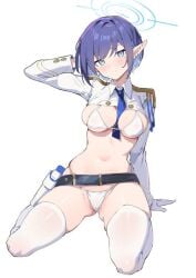 aoi_(blue_archive) arms ass blue_archive blue_eyes blue_hair breasts eyes face female full_body general_student_council_(blue_archive) hair humanoid legs limbs long_hair low_res micro_bikini overflowing_breasts simao simao_(x_x36131422) thighhighs thighs uniform